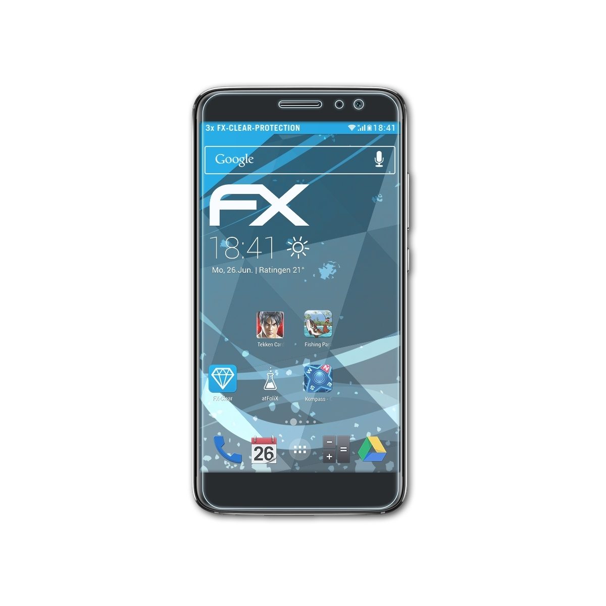 ATFOLIX 3x FX-Clear Huawei Displayschutz(für Nova Plus)
