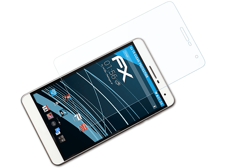 ATFOLIX 2x Displayschutz(für Pro) MediaPad FX-Clear Huawei T2 7.0