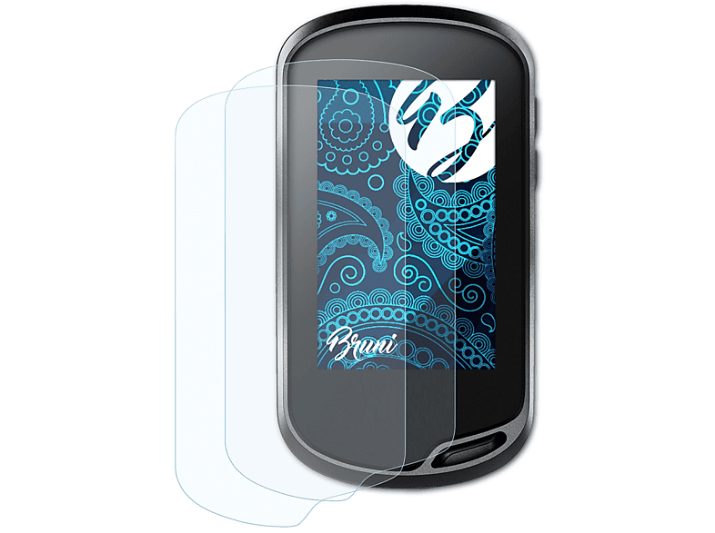 BRUNI 2x Basics-Clear 700 Garmin Oregon Schutzfolie(für 750t) 