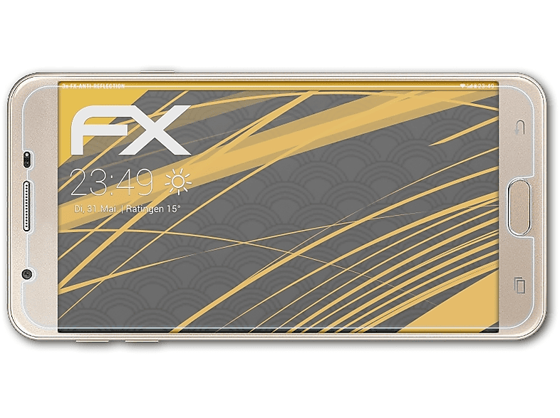 ATFOLIX 3x FX-Antireflex Displayschutz(für Samsung Galaxy J5 Prime)