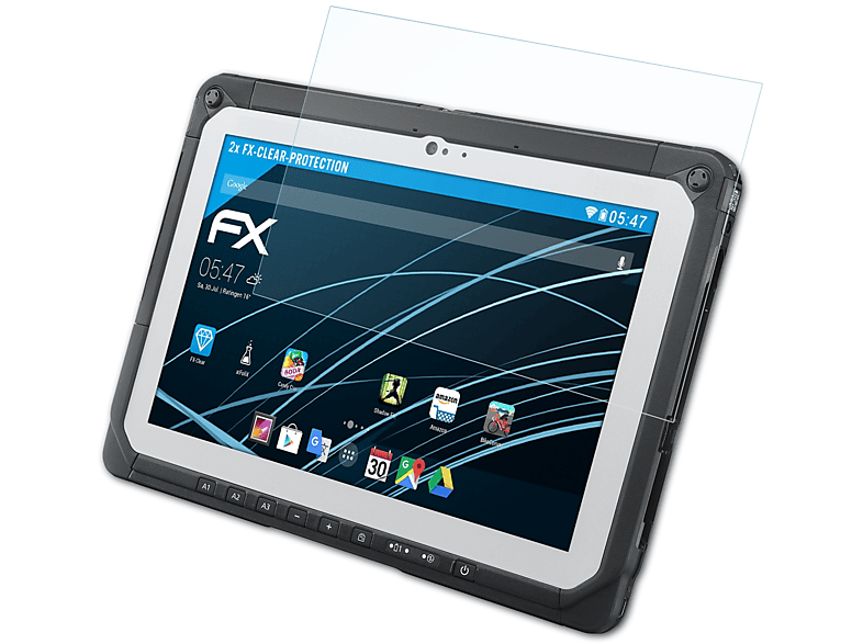 ATFOLIX 2x FX-Clear Displayschutz(für Panasonic ToughPad FZ-A2)