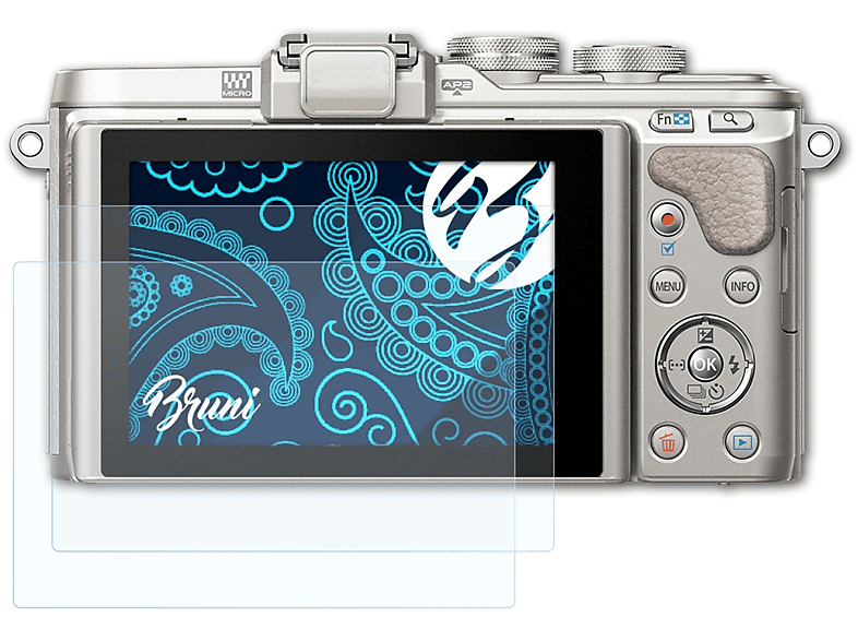 BRUNI 2x Basics-Clear Olympus E-PL8) Schutzfolie(für