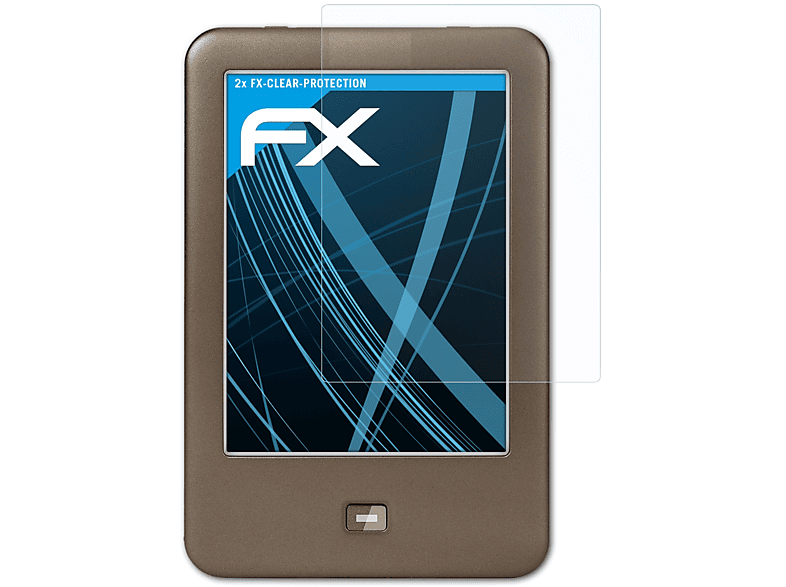 ATFOLIX 2x FX-Clear Displayschutz(für Tolino Page)