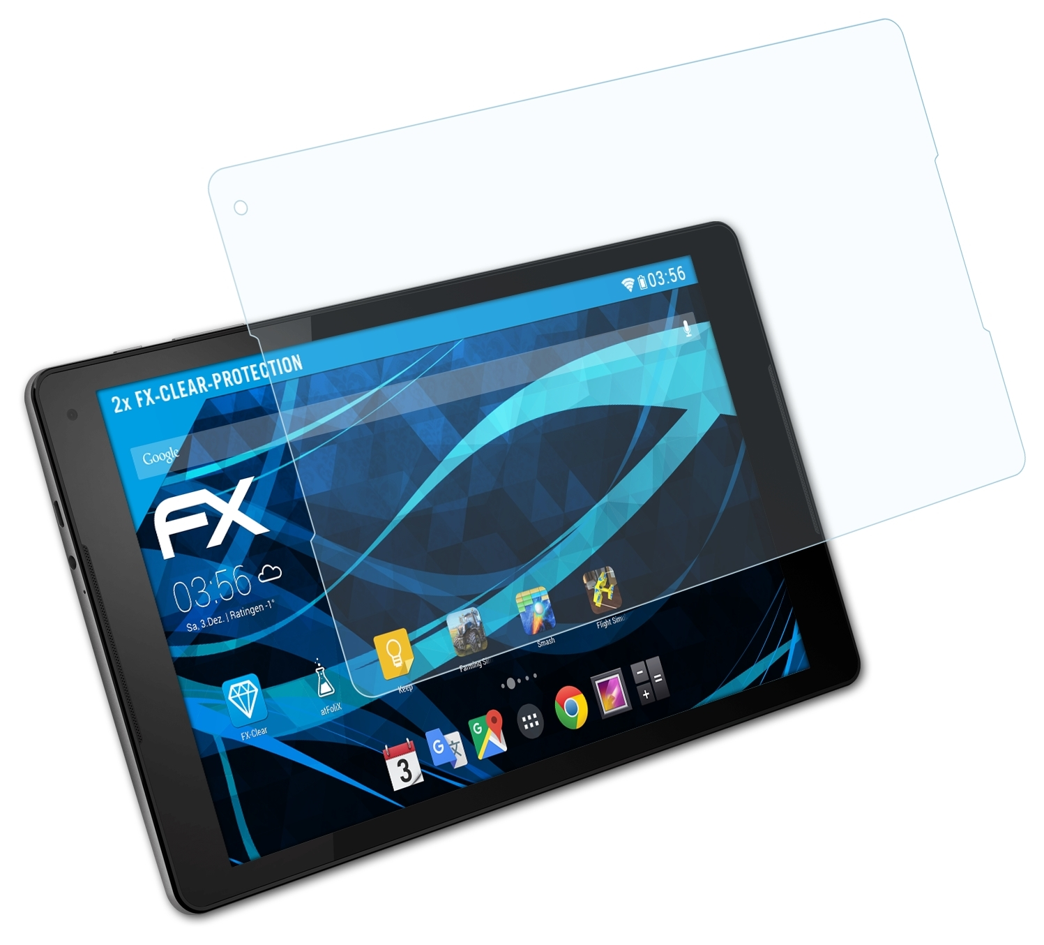 ATFOLIX 2x FX-Clear Displayschutz(für Vodafone Tab 7) Prime