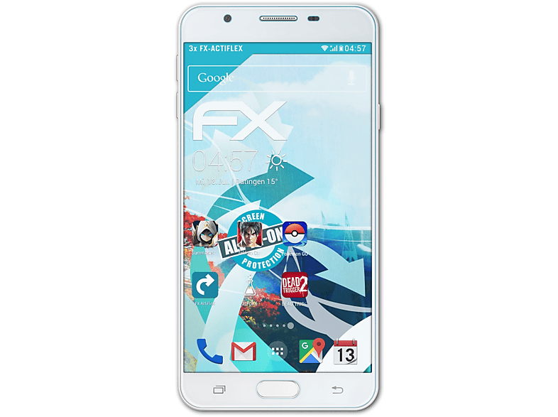 Samsung 3x ATFOLIX Galaxy Displayschutz(für J7 FX-ActiFleX Prime)