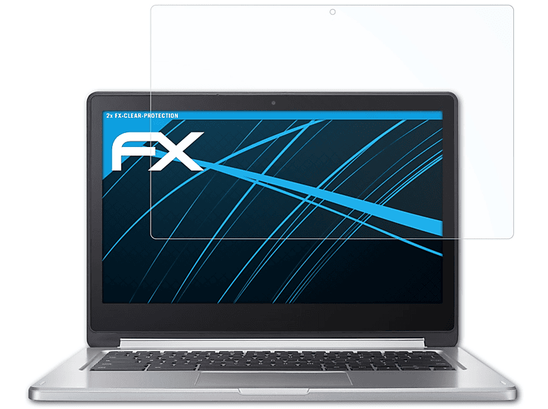 ATFOLIX 2x FX-Clear Displayschutz(für Google Chromebook R13 (Acer))