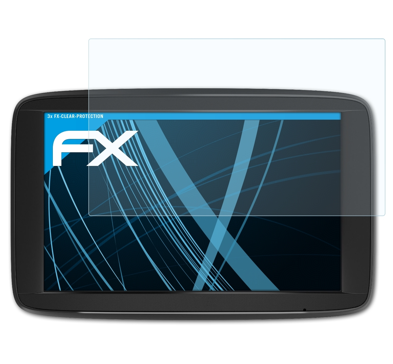ATFOLIX 3x FX-Clear Displayschutz(für TomTom Via 62)