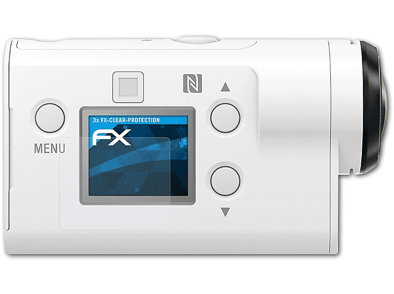 ATFOLIX 3x FDR-X3000R) FX-Clear Sony Displayschutz(für