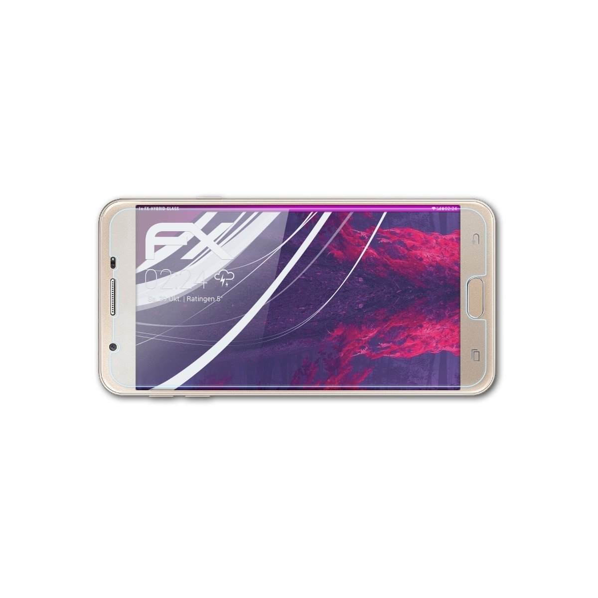 Galaxy J5 Prime) Samsung ATFOLIX Schutzglas(für FX-Hybrid-Glass