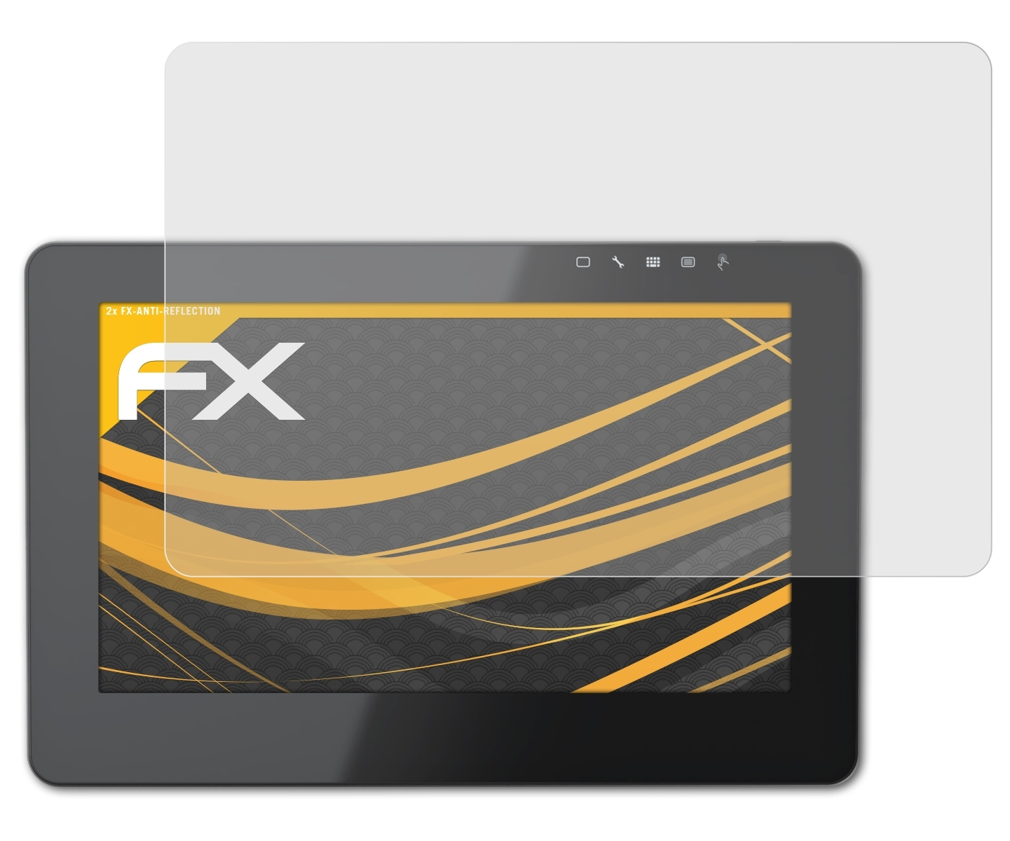 ATFOLIX 2x FX-Antireflex Displayschutz(für CINTIQ Wacom 13) Pro