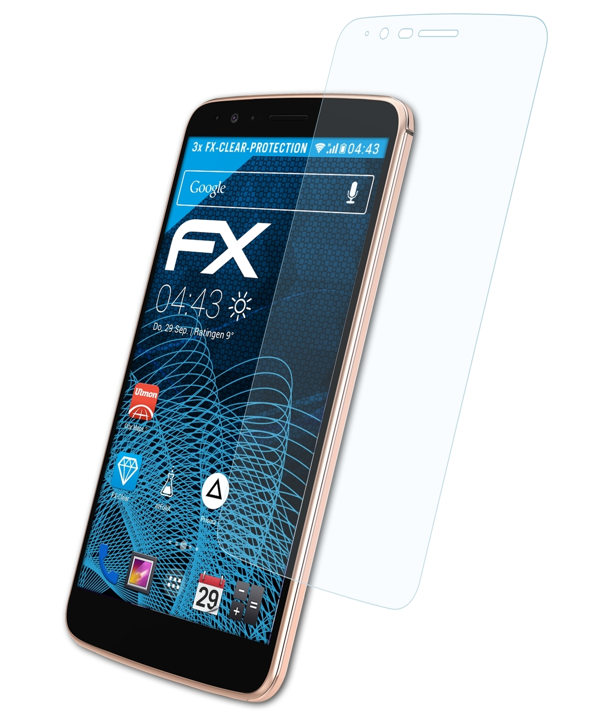 ATFOLIX 3x FX-Clear 3 (LGM400DK)) Displayschutz(für Stylus LG