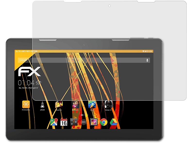 ATFOLIX 2x FX-Antireflex Displayschutz(für Archos 133 Oxygen)