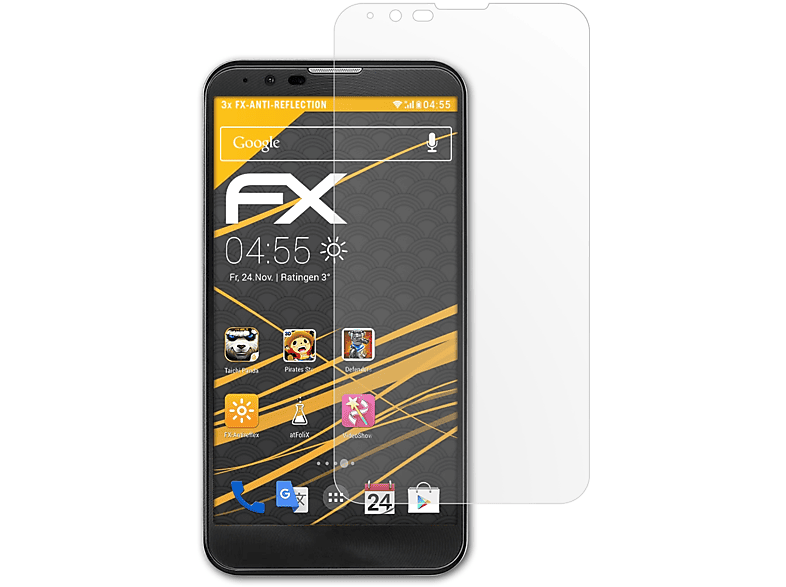 ATFOLIX 3x FX-Antireflex fast) LG X Displayschutz(für