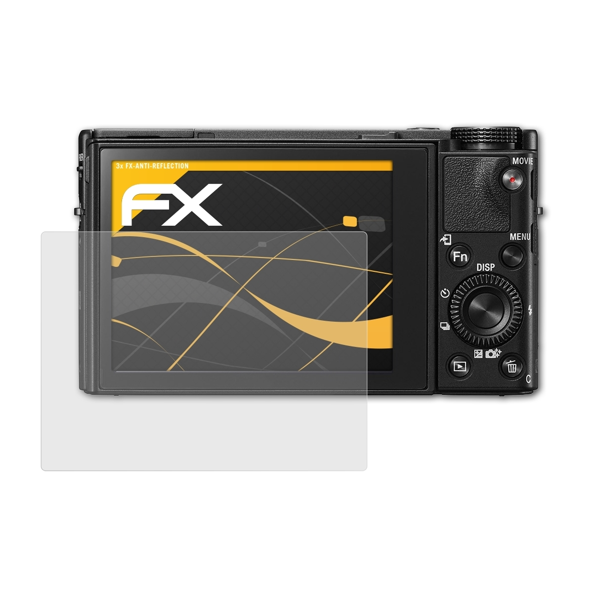 DSC-RX100 3x Displayschutz(für V) ATFOLIX FX-Antireflex Sony