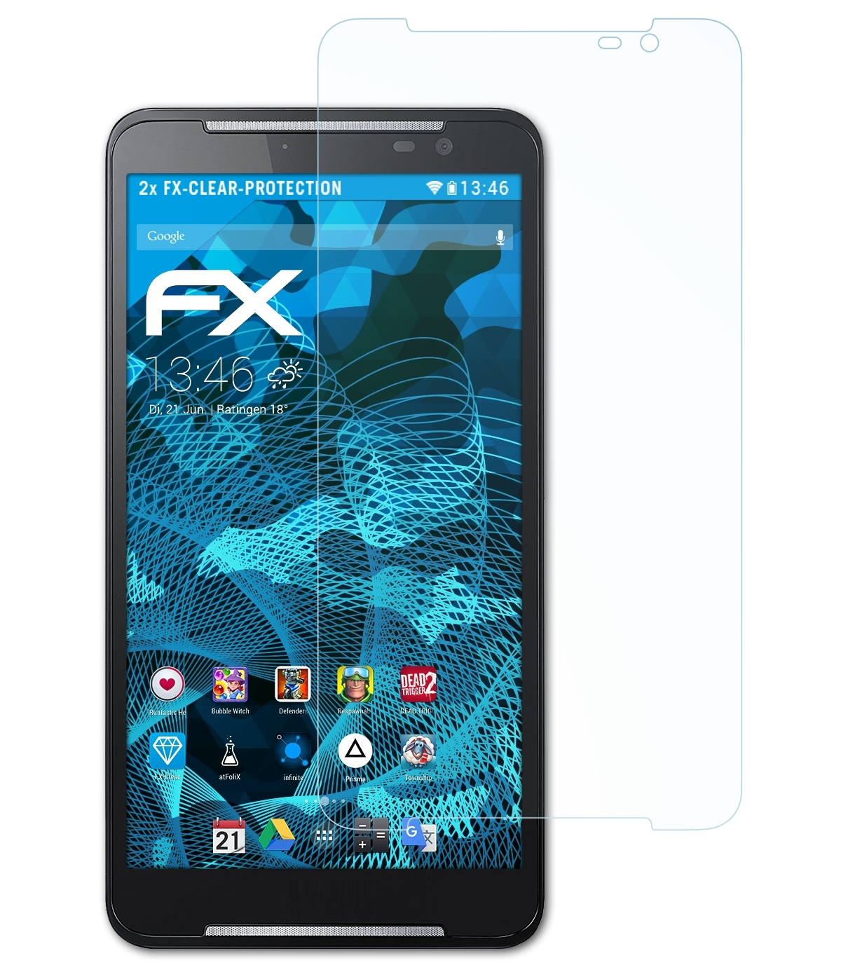 (A1-724)) ATFOLIX 2x Iconia S FX-Clear Talk Acer Displayschutz(für
