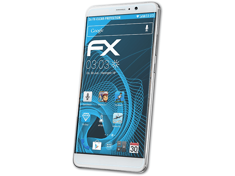 ATFOLIX 3x FX-Clear Displayschutz(für Huawei Mate 9 Lite)