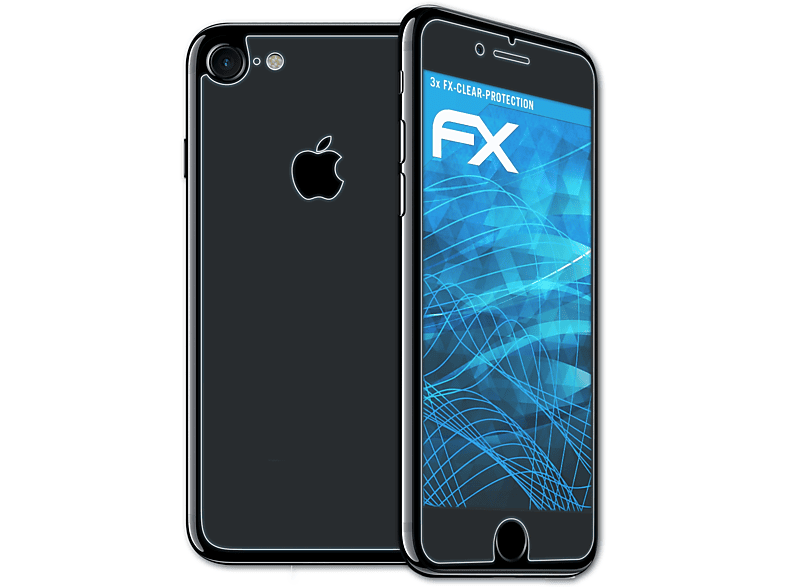 ATFOLIX 3x FX-Clear Displayschutz(für Apple iPhone 7)