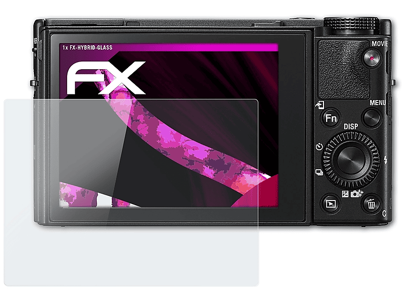 ATFOLIX FX-Hybrid-Glass Schutzglas(für Sony DSC-RX100 V) | Kamera Schutzfolie