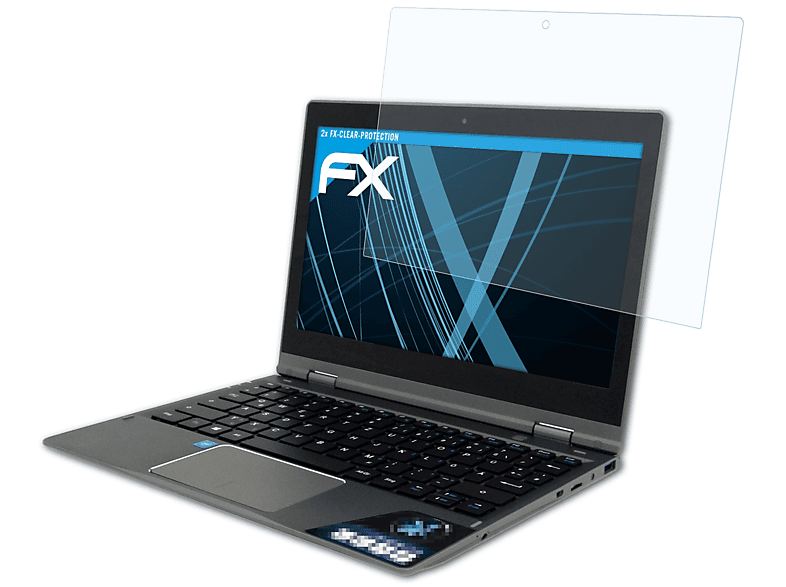 ATFOLIX 2x FX-Clear Displayschutz(für Odys Vario Pro 12)
