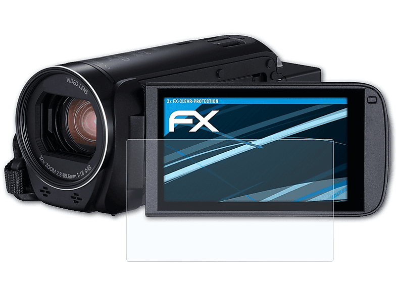 3x R86) Legria Displayschutz(für FX-Clear Canon ATFOLIX HF