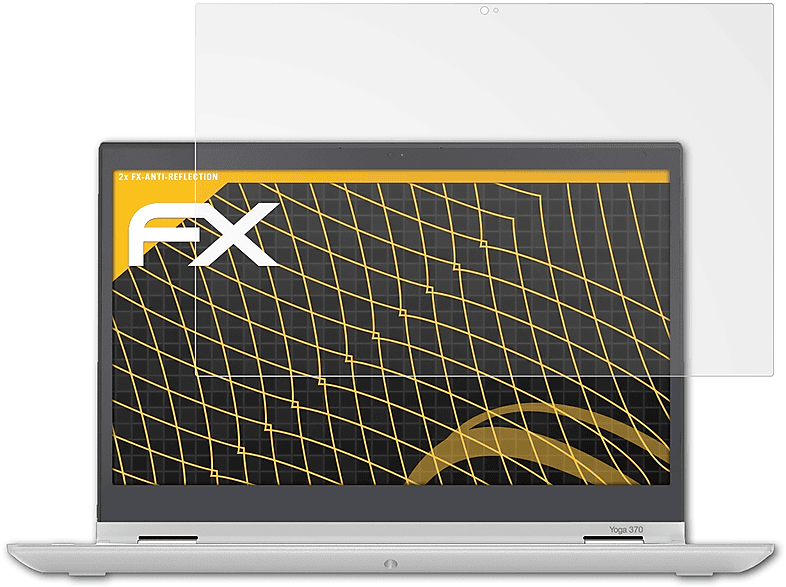 ATFOLIX 2x FX-Antireflex Displayschutz(für Lenovo ThinkPad Yoga 370)