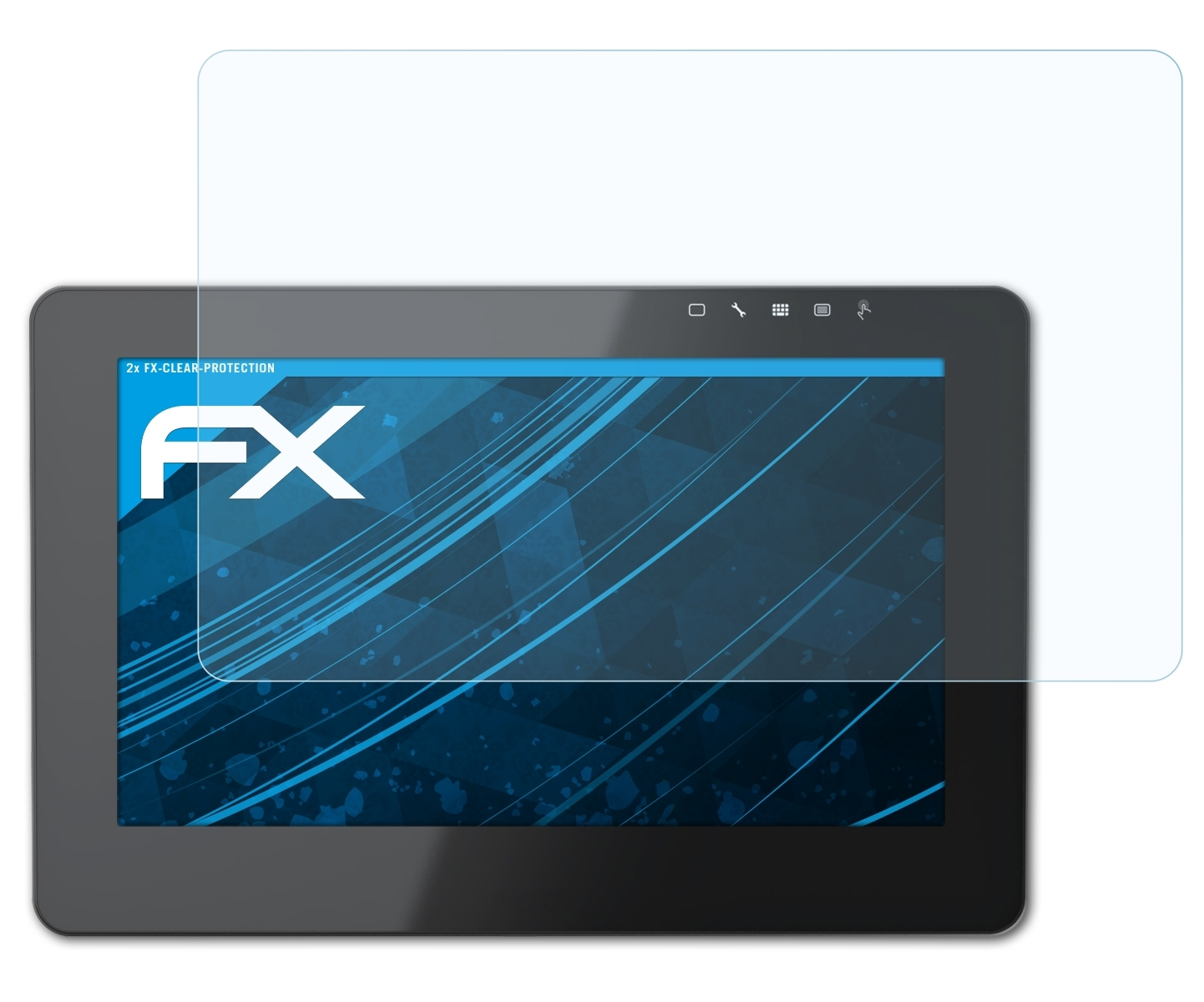 ATFOLIX 2x FX-Clear Displayschutz(für Wacom CINTIQ Pro 16)