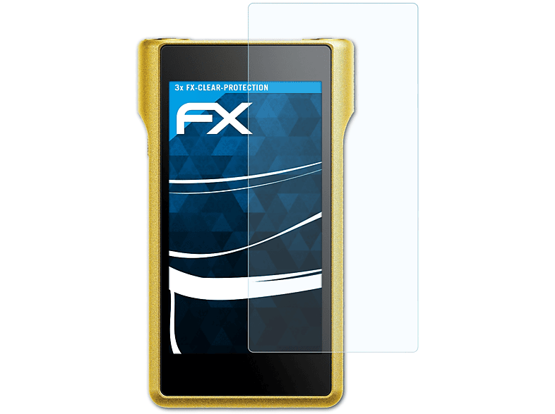 3x NW-WM1Z) Displayschutz(für FX-Clear Walkman ATFOLIX Sony