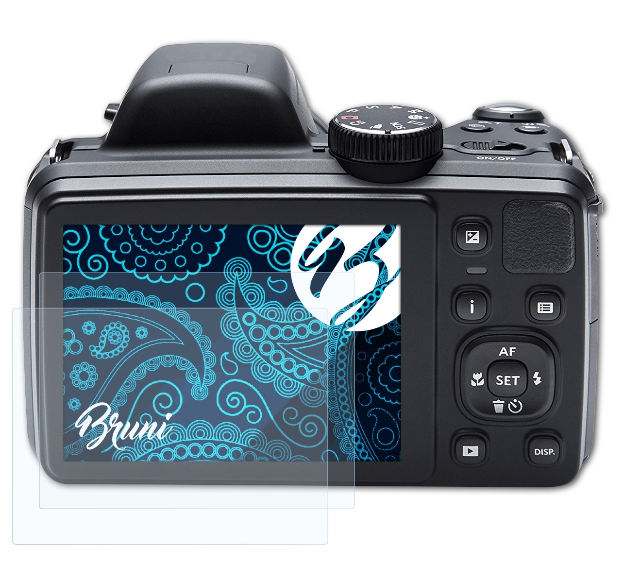 BRUNI 2x Basics-Clear Schutzfolie(für Kodak PixPro AZ421)