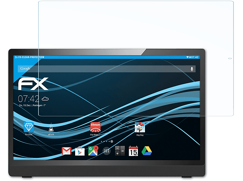 FX-Clear 2x MegaPad ATFOLIX 2704) Displayschutz(für Xoro