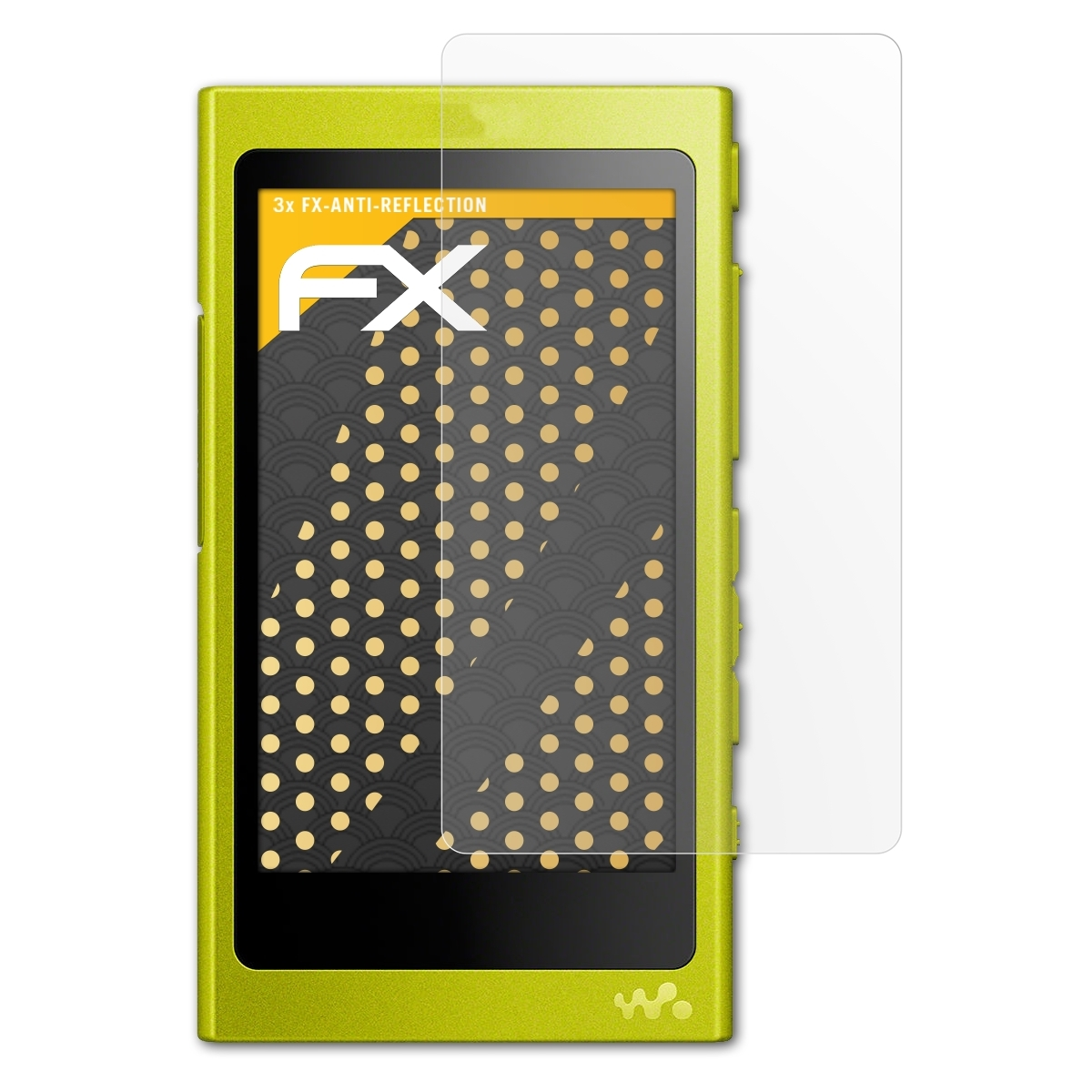 ATFOLIX 3x FX-Antireflex Displayschutz(für Sony Walkman NW-A35)