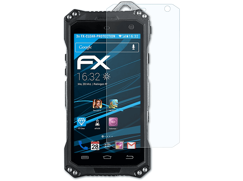 Displayschutz(für 3x Getnord FX-Clear ATFOLIX Onyx)