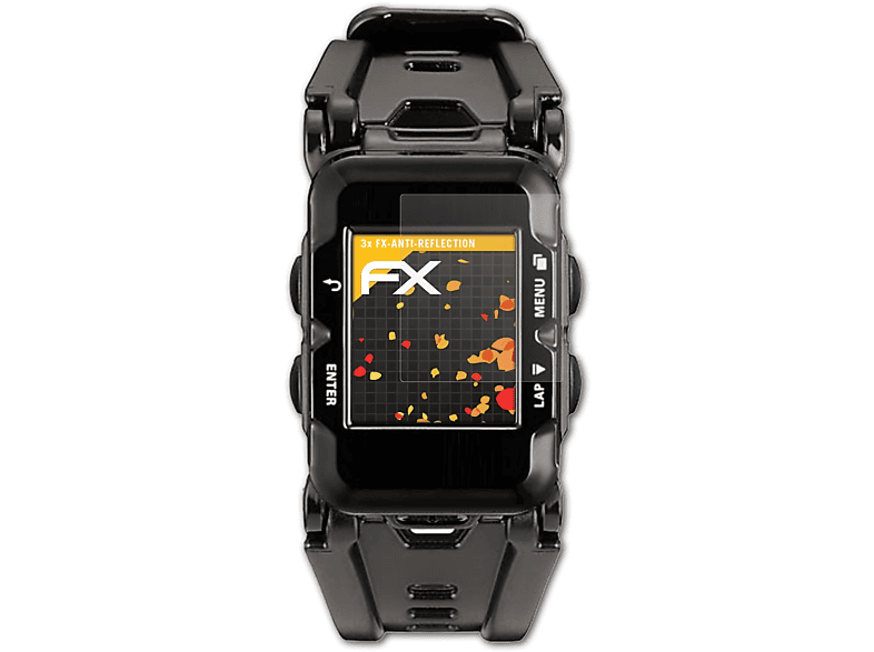 ATFOLIX 3x FX-Antireflex Displayschutz(für Lezyne Micro C GPS Watch) | Smartwatch Schutzfolien & Gläser