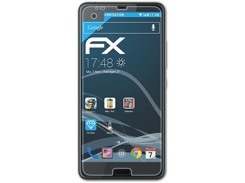 Displayschutz(für FX-Clear U ATFOLIX 3x HTC Ultra)