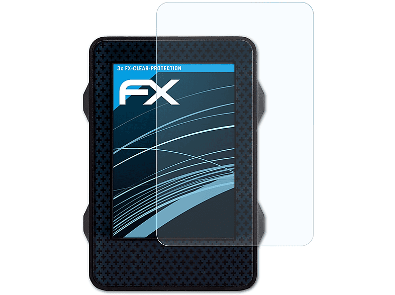 ATFOLIX 3x FX-Clear Displayschutz(für Wahoo RFLKT)