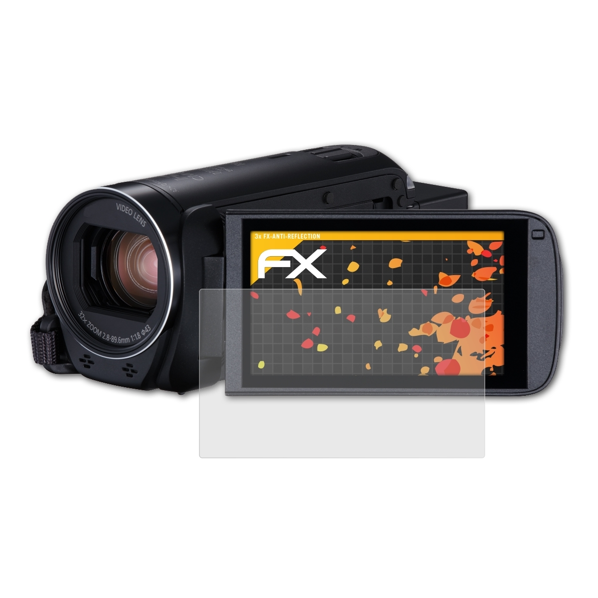Canon HF Legria 3x FX-Antireflex ATFOLIX Displayschutz(für R86)
