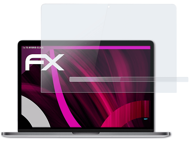 ATFOLIX FX-Hybrid-Glass Schutzglas(für Apple MacBook Pro 2016 13 inch (incl. Touch Bar)) | Pflege & Schutz
