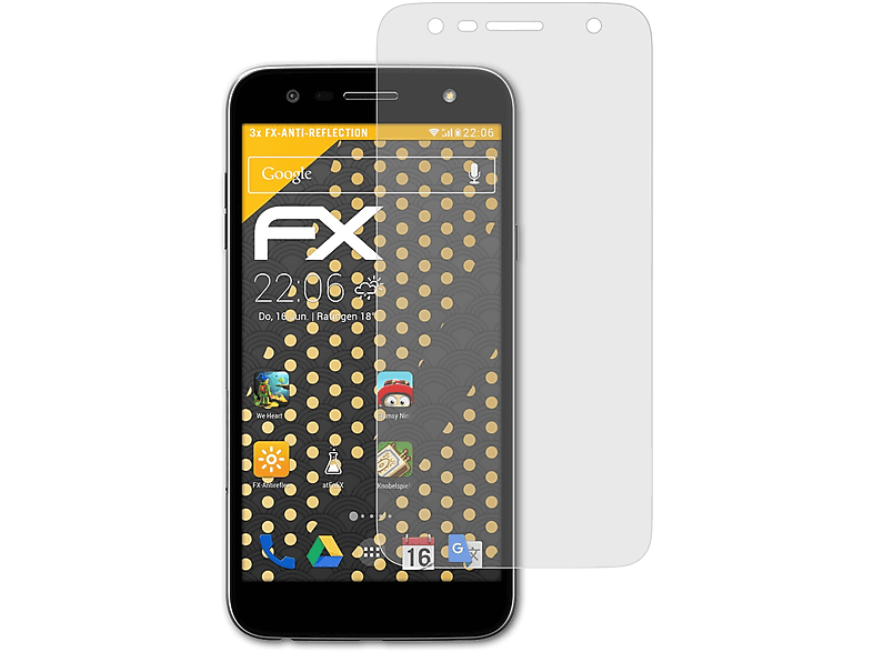 ATFOLIX 3x FX-Antireflex Displayschutz(für LG X Power2)