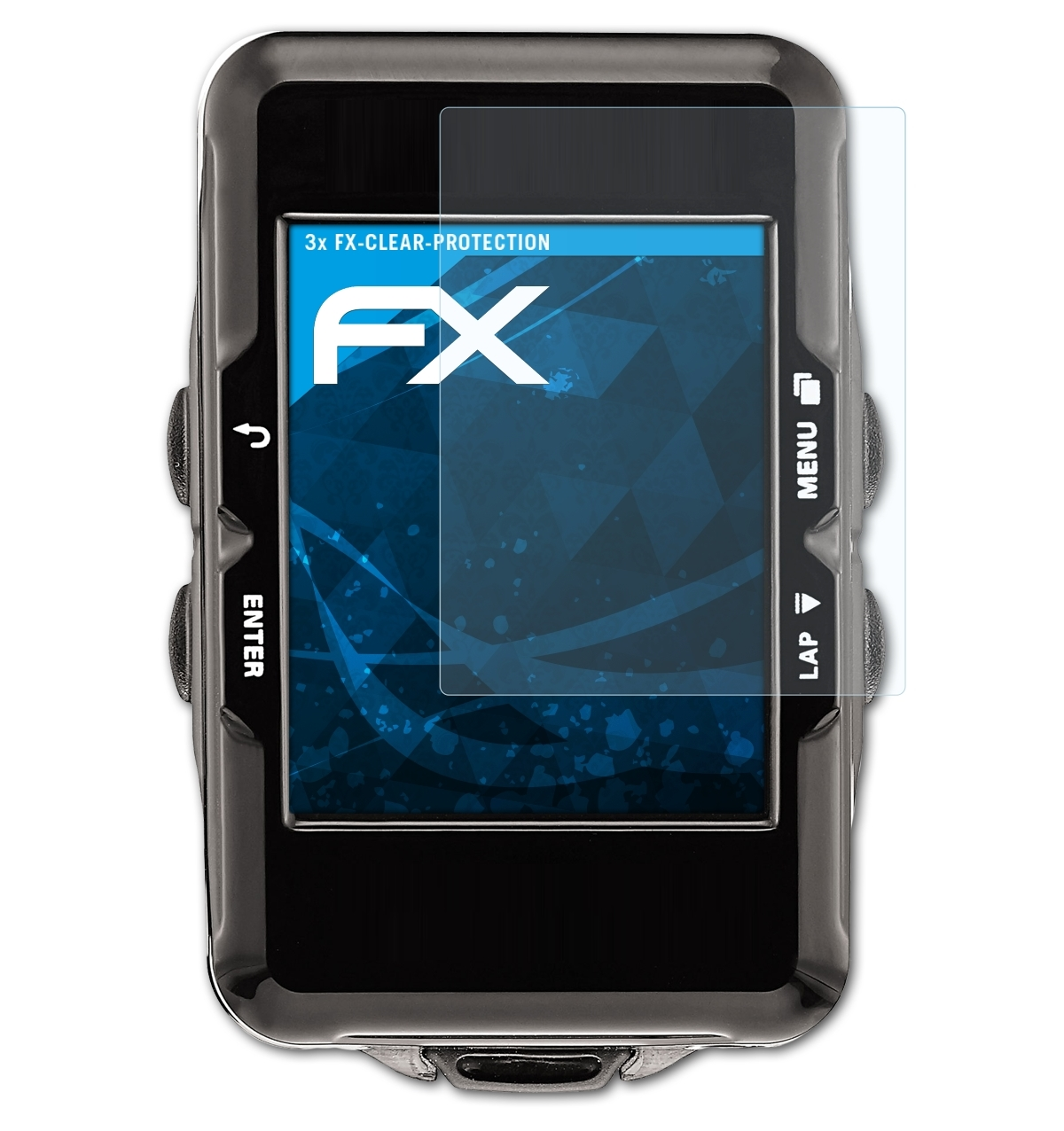 ATFOLIX Lezyne FX-Clear 3x Super Displayschutz(für GPS)
