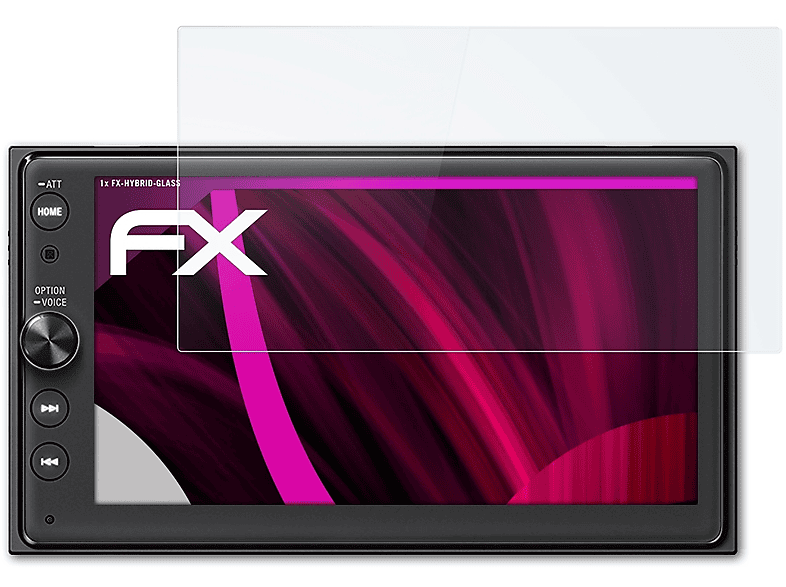 XAV-AX100) ATFOLIX Sony Schutzglas(für FX-Hybrid-Glass