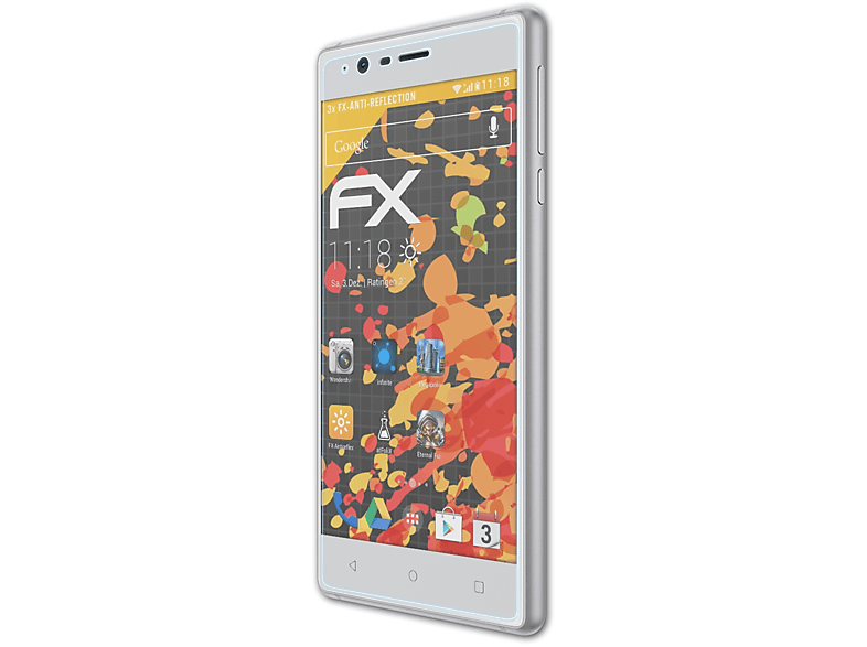 Displayschutz(für FX-Antireflex 3x ATFOLIX Nokia 3)