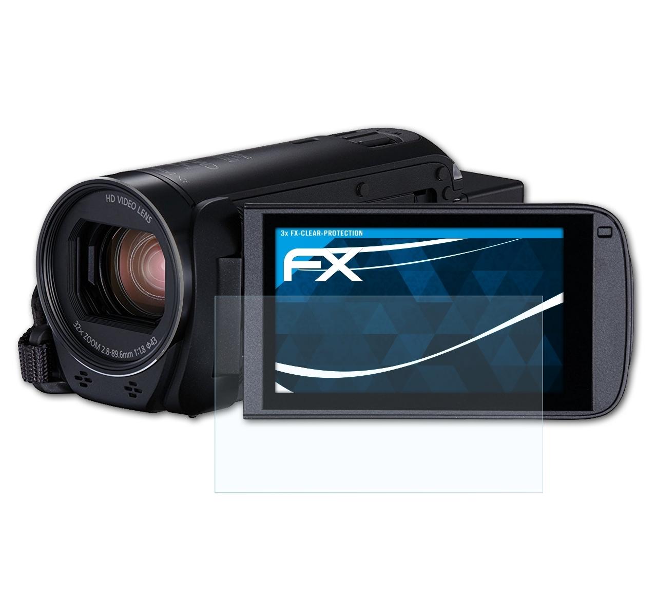 ATFOLIX 3x FX-Clear Displayschutz(für Canon Legria R806) HF