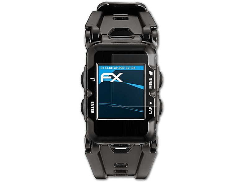 ATFOLIX 3x FX-Clear Displayschutz(für Lezyne Micro C GPS Watch)