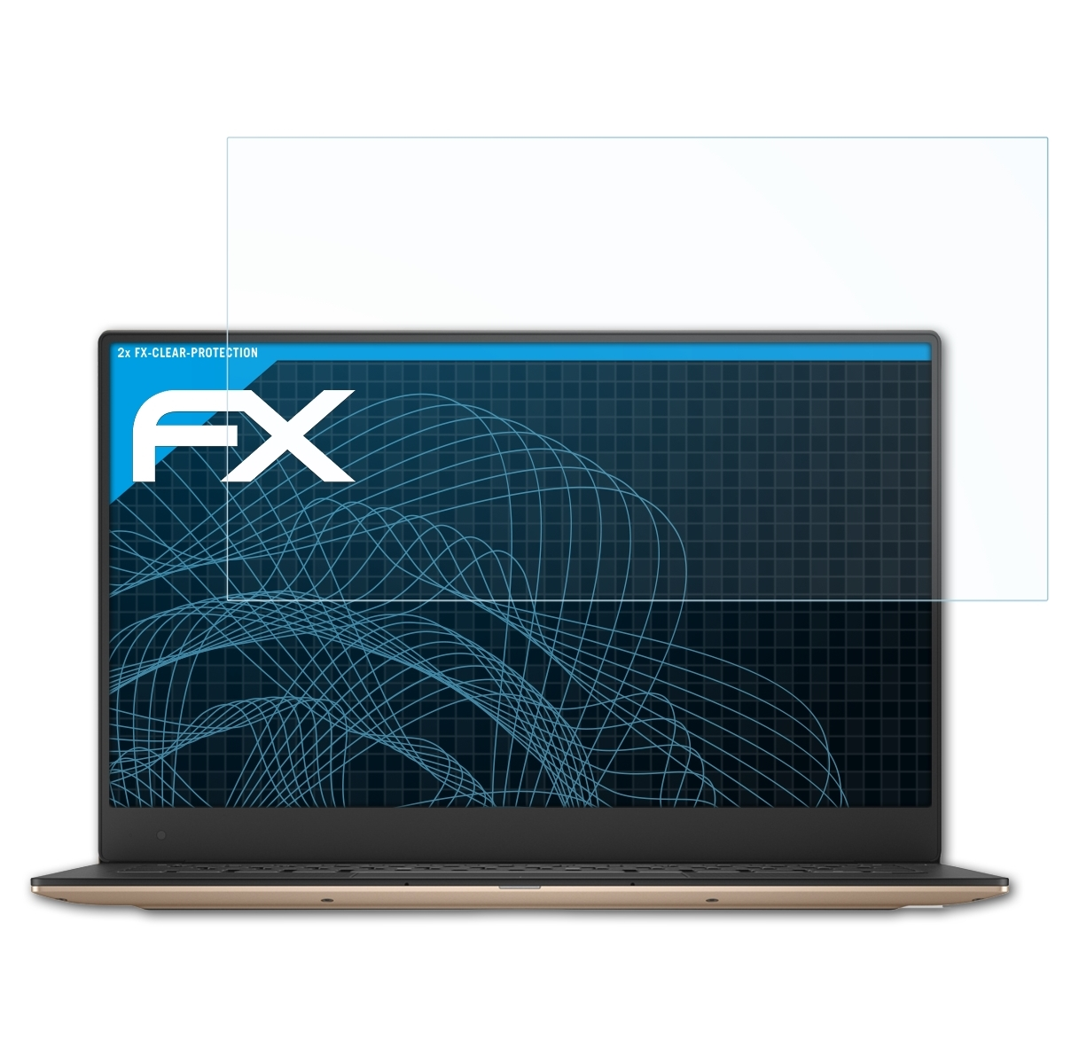 ATFOLIX 2x FX-Clear (9360)) 13 XPS Displayschutz(für Dell
