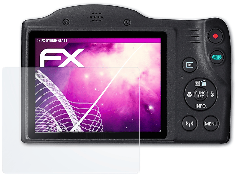 ATFOLIX FX-Hybrid-Glass PowerShot Canon SX430 IS) Schutzglas(für