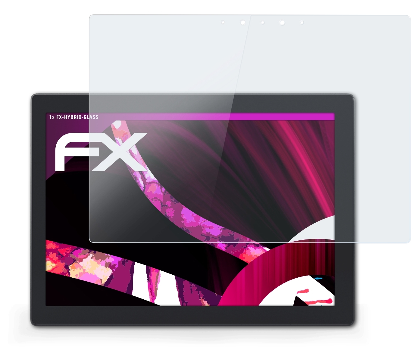 ATFOLIX FX-Hybrid-Glass Schutzglas(für Lenovo 720) Miix