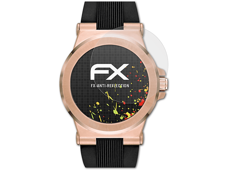 ATFOLIX 3x FX-Antireflex Displayschutz(für Michael Kors Access Dylan (46 mm)) | Smartwatch Schutzfolien & Gläser