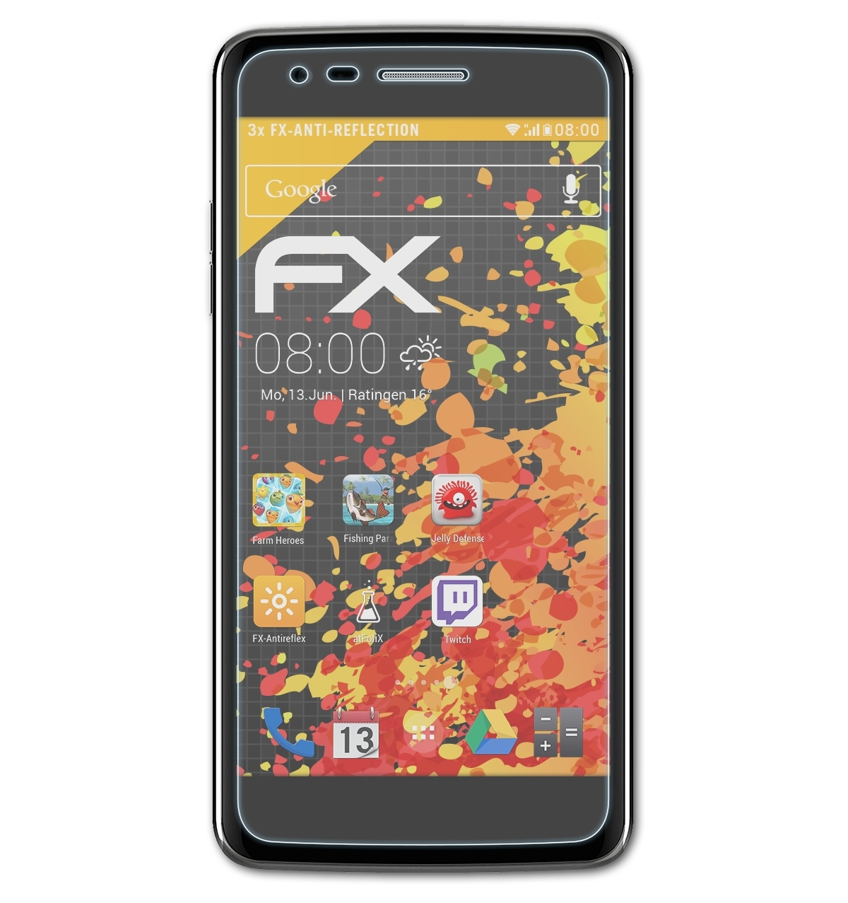 ATFOLIX 3x FX-Antireflex Displayschutz(für K8 LG (2017))