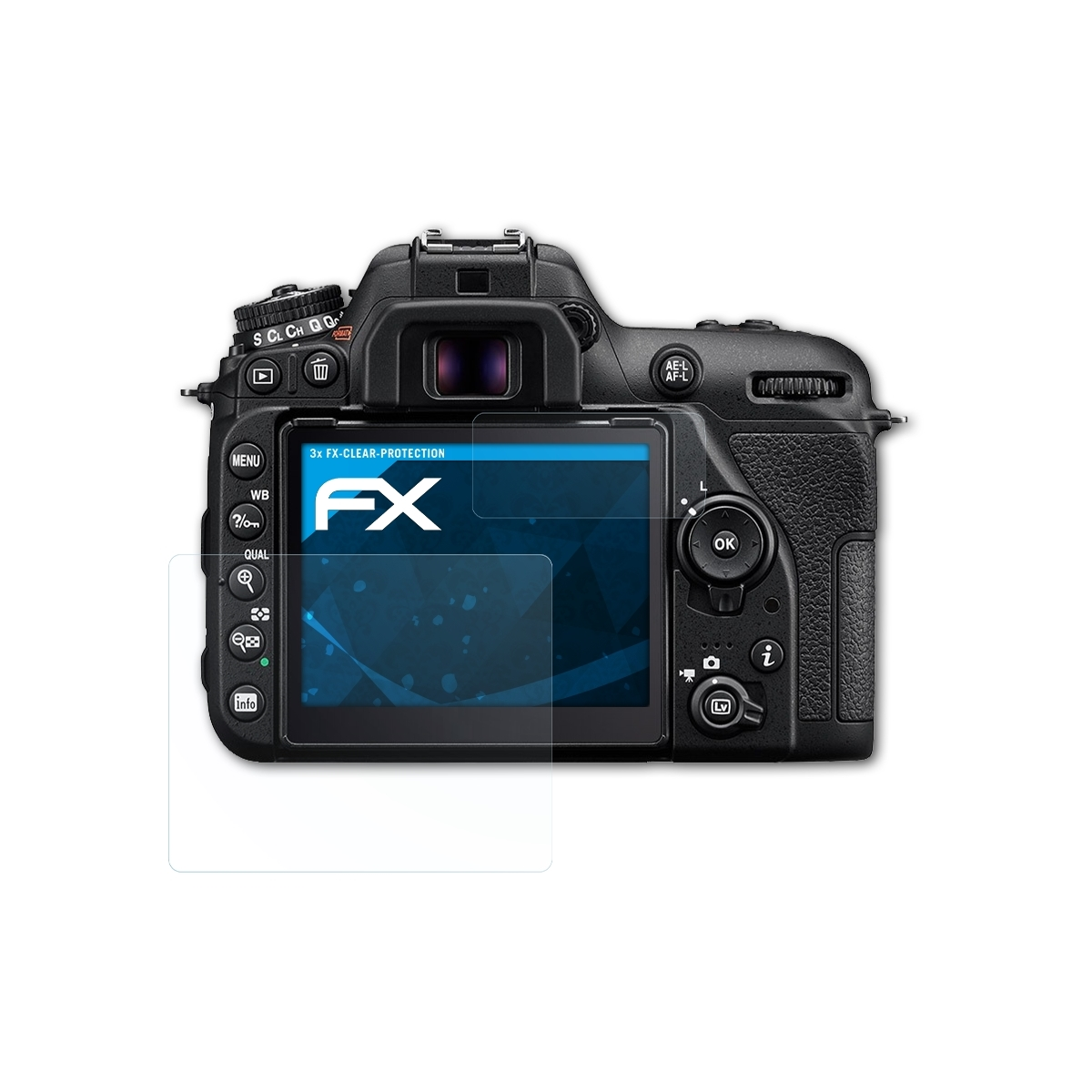 ATFOLIX 3x D7500) Nikon FX-Clear Displayschutz(für