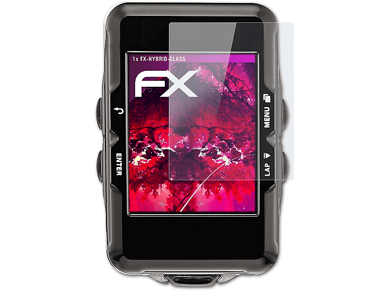 ATFOLIX FX-Hybrid-Glass Schutzglas(für Lezyne GPS) Super