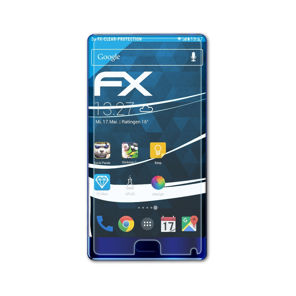 Doogee Mix) FX-Clear 3x Displayschutz(für ATFOLIX